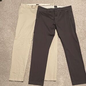 J. Crew Men's Chino Pants - Light Tan and Gray/Brown